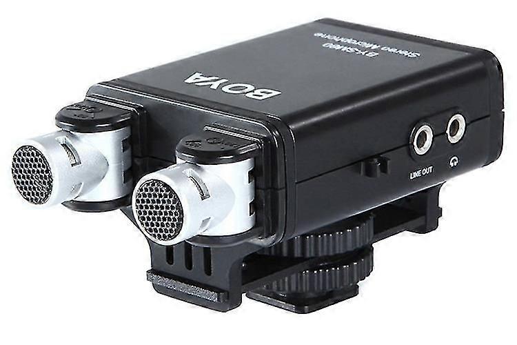 By-sm80 Passfilter Stereo Camera Microphone With Real-time Voice Monitor For Nikon D800 D600 Canon 5d2 6d 750d Camcorder