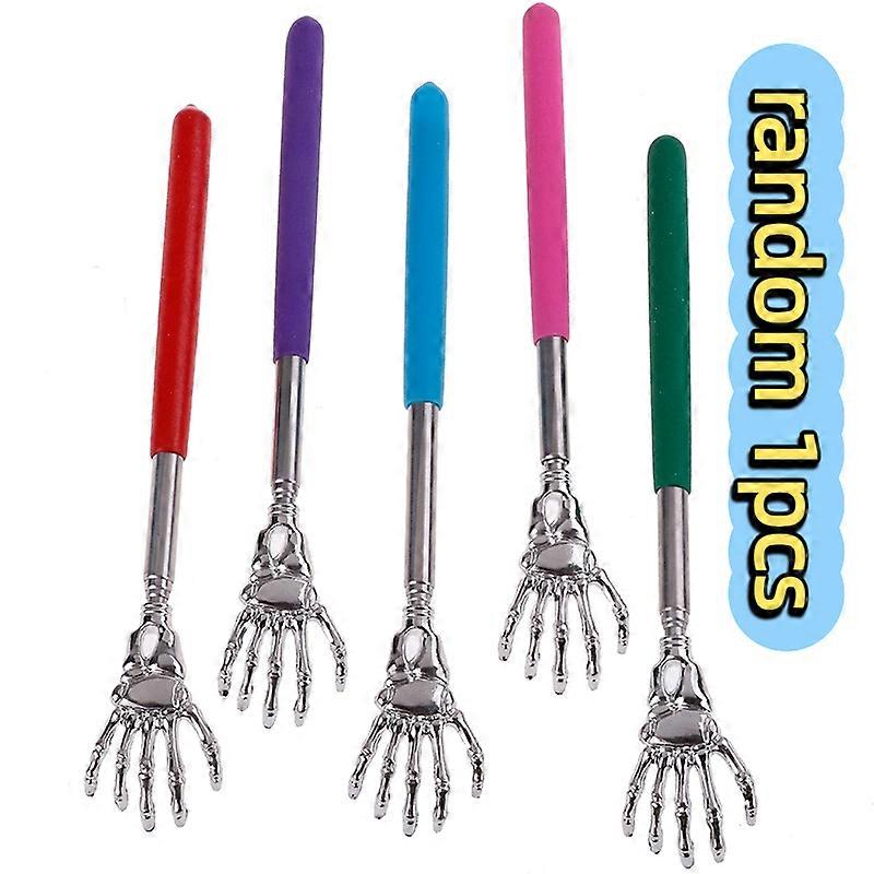 Extendable Hand Claw Back Scratcher Massager Stainless Steel Self Itching Relief Random 1PC