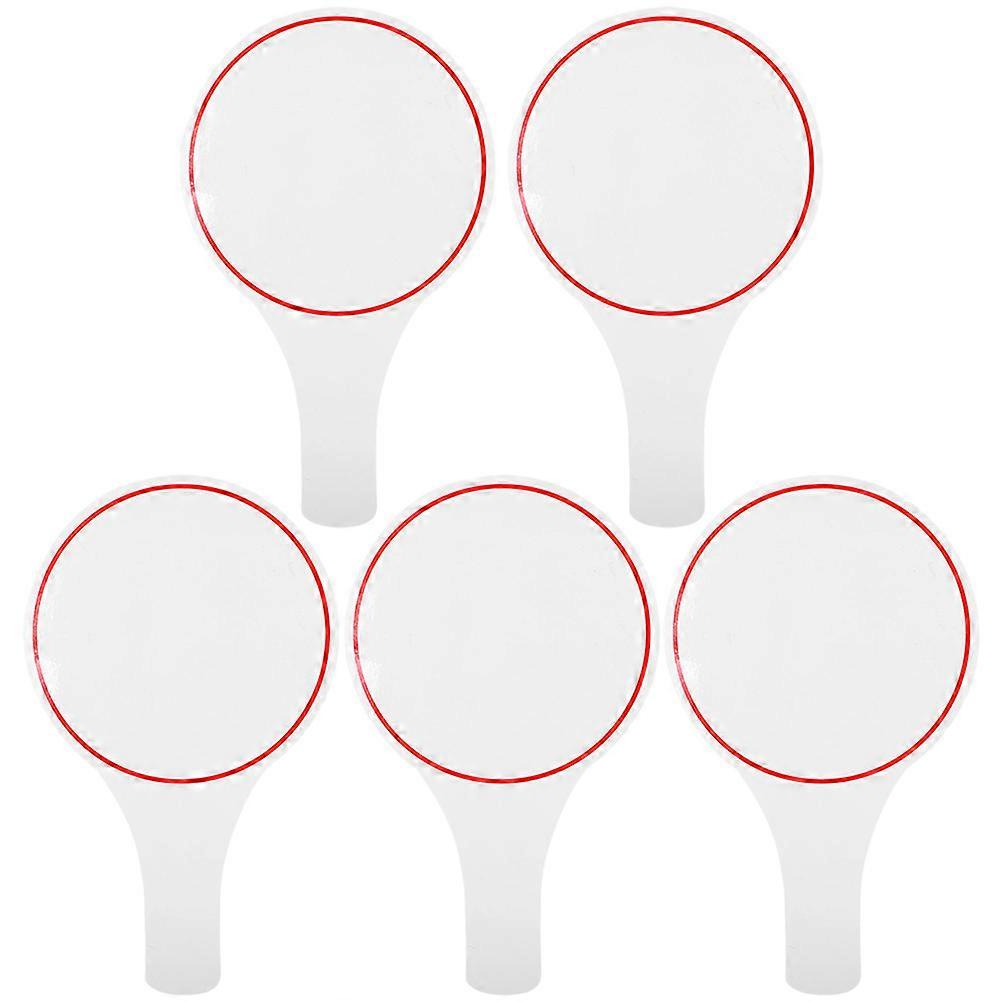 Judges Writable Scoreboards White Boards with Handles for Voting 5Pcs
