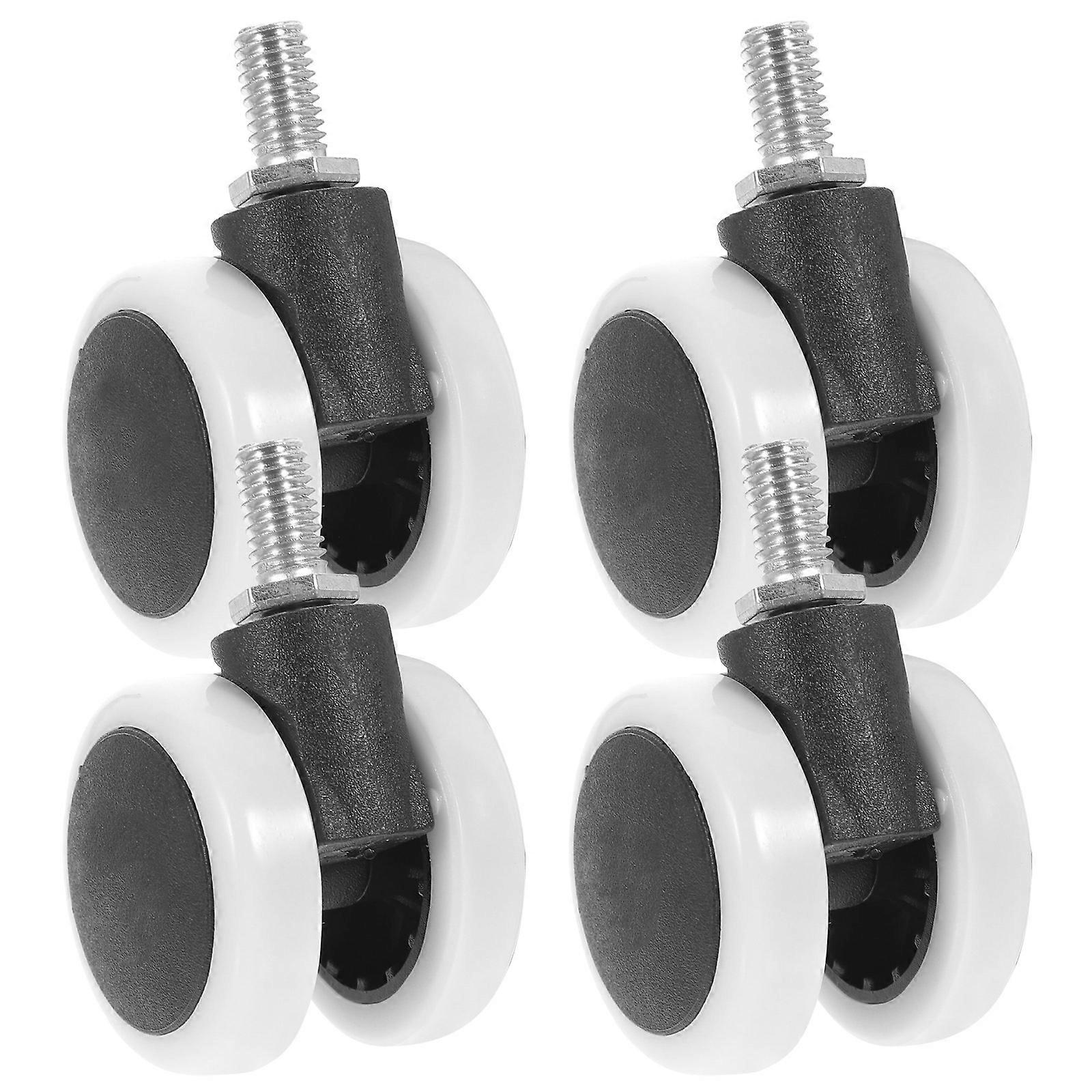 Mini Swivel Casters Wheels Silent Wheels Easy Installation For Storage Box 4Pcs