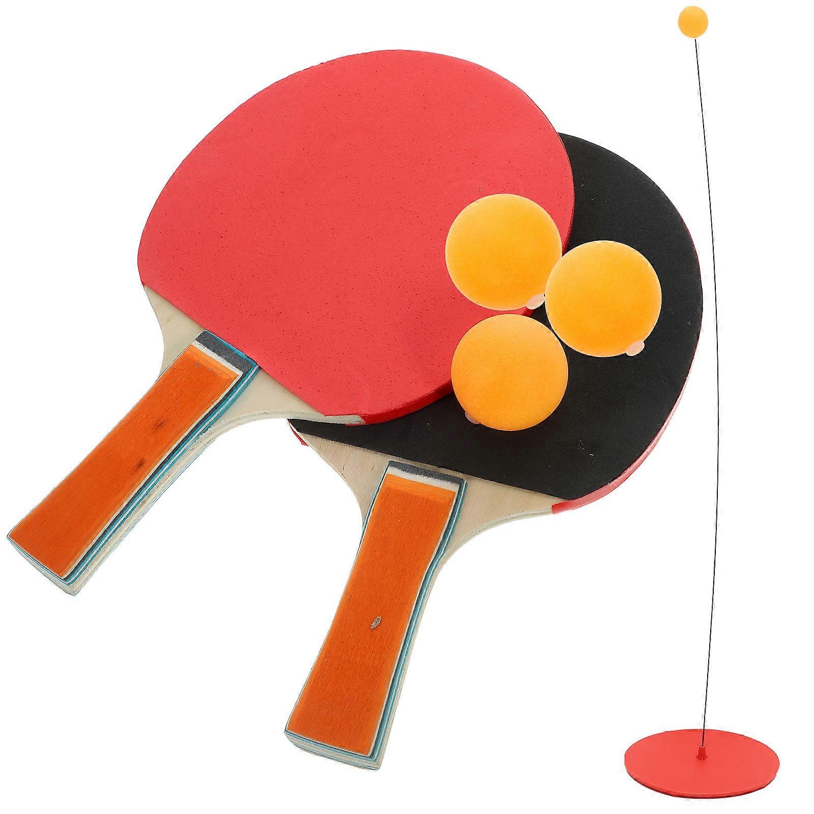 Elastic Table Tennis Training Set for Kid 1Set Durable Table Tennis Device Assorted Color