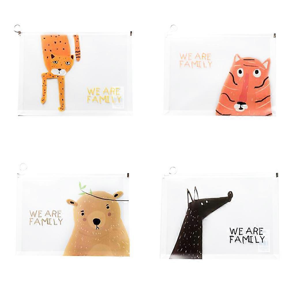 Transparent File Folder Cartoon Style for Organizing Files