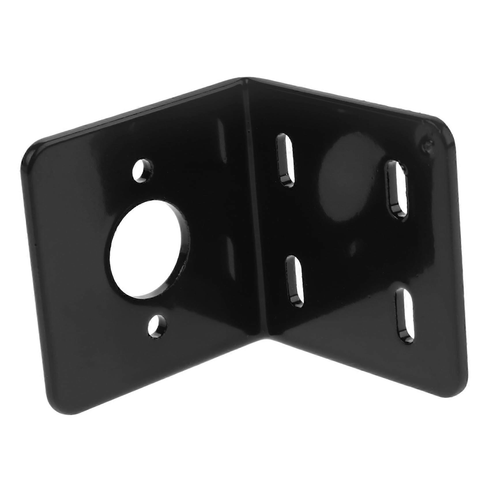 Motor Mount Bracket LShape Gear Motor Holder with Multiple Mounting Holes Durable Iron Construction