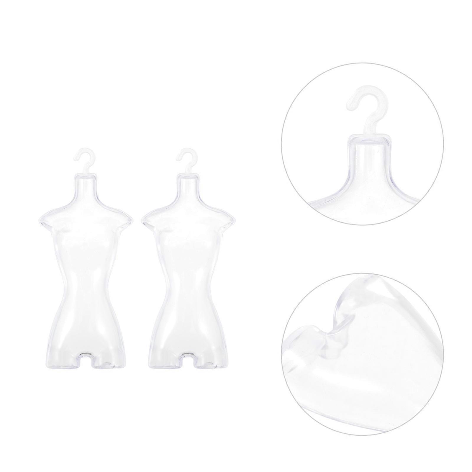 Doll Model Stand Plastic Doll Dress Display Rack for Decor 2Pcs