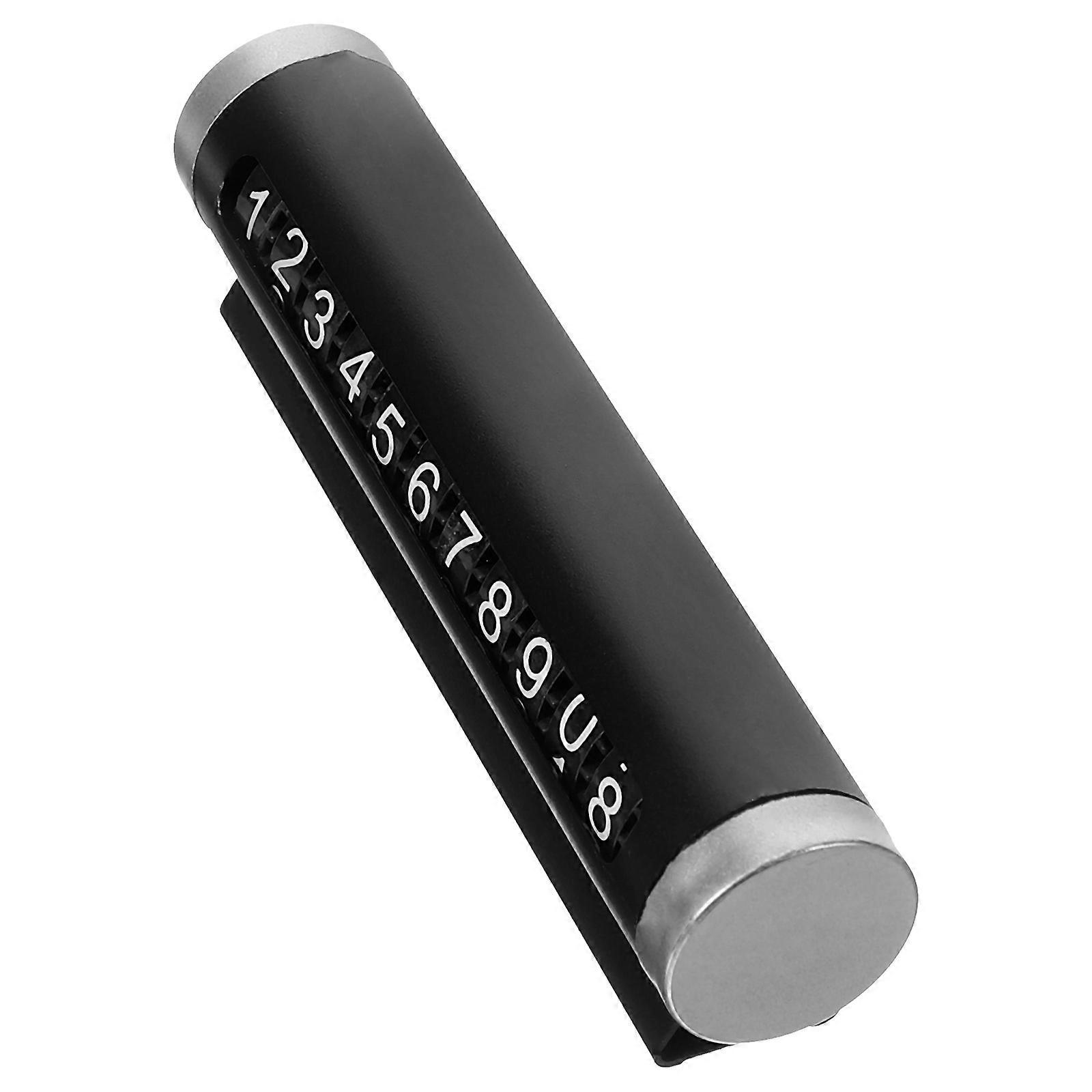 Phone for Temporary Car Parking Black Aluminum