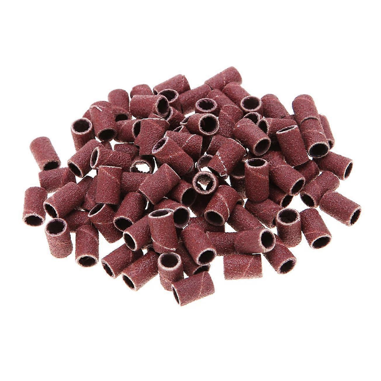 100pcs Nail Drill Bits and Sanding Bands Set for Fast Shaping and Efficient Surface Smoothing