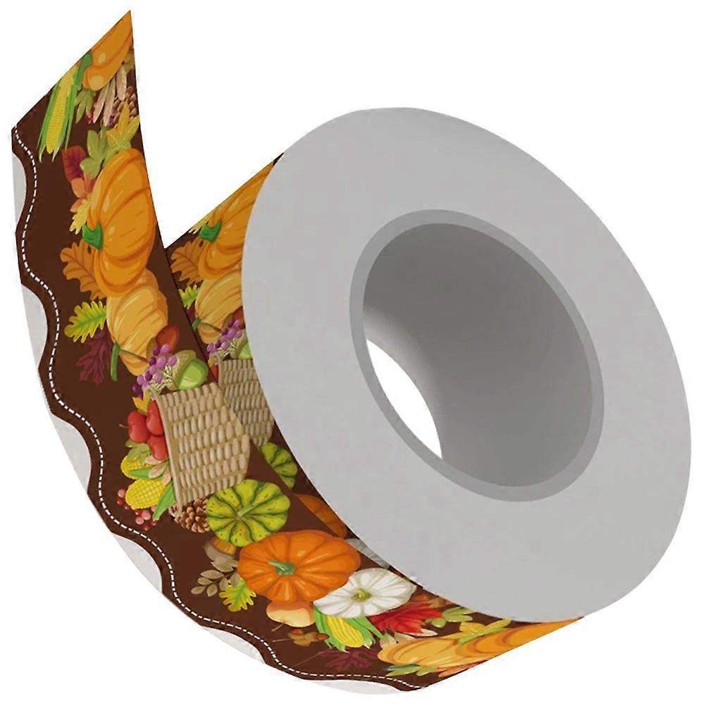 Fall Style Blackboard Border Sticker for Bulletin Board Borders 4 Rolls