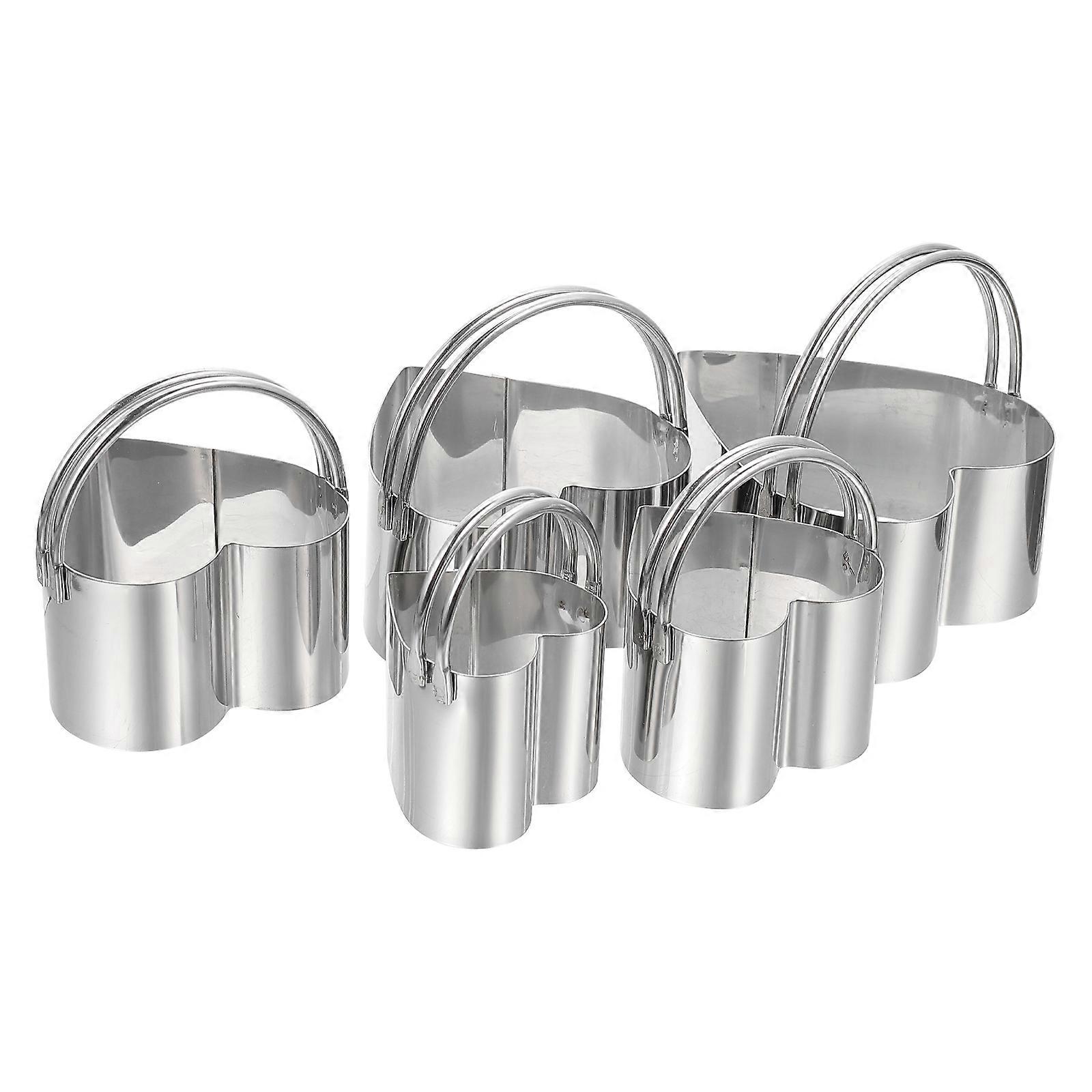 Set Of Stainless Steel Biscuit Cutters   Household Cookie Molds For Baking, Reusable Biscuit Making Tools, Fluted Cookie Cutters, And Easy To Use