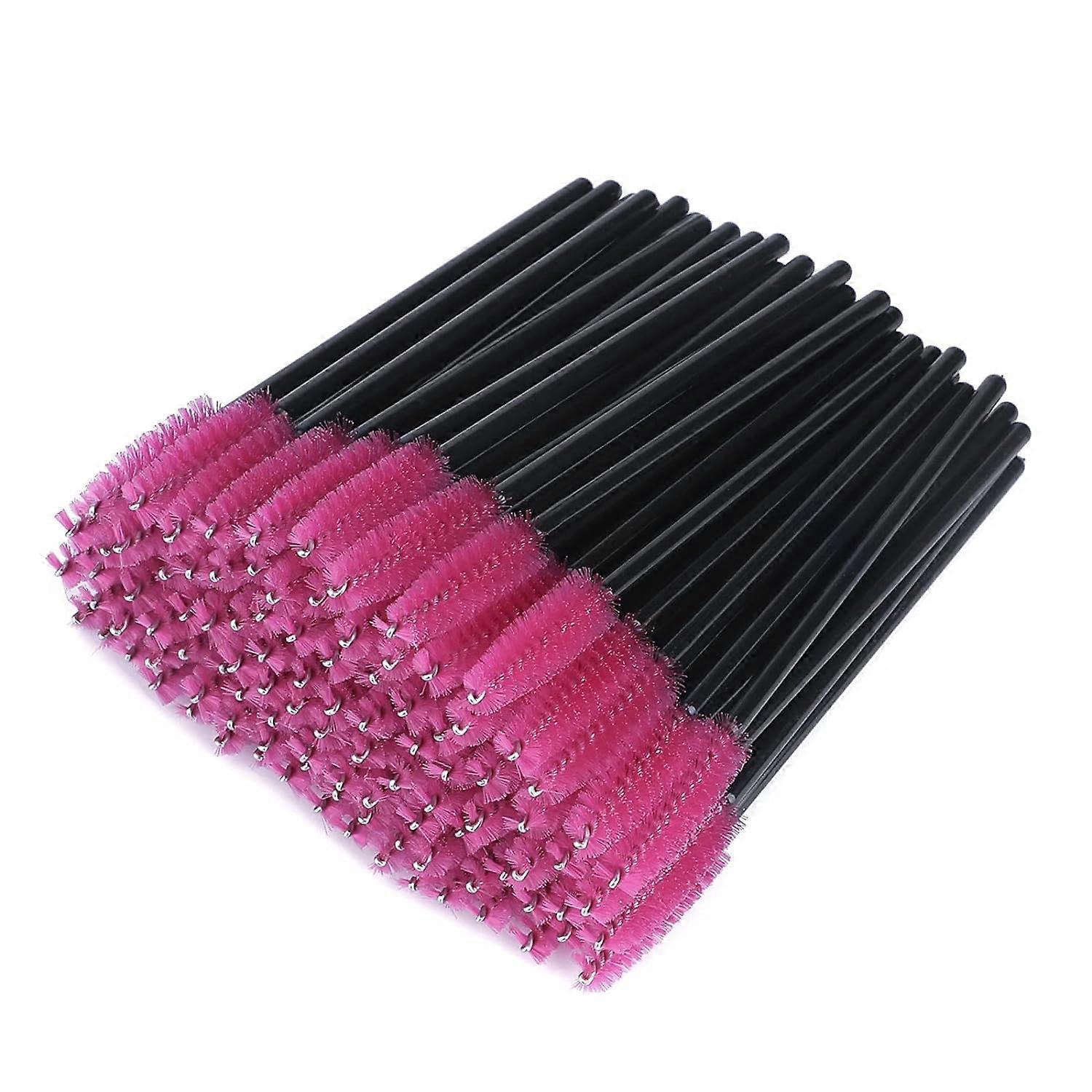 100 Pack Disposable Mascara Wands Eyelash Brushes with Bendable Spoolie Head for Extensions