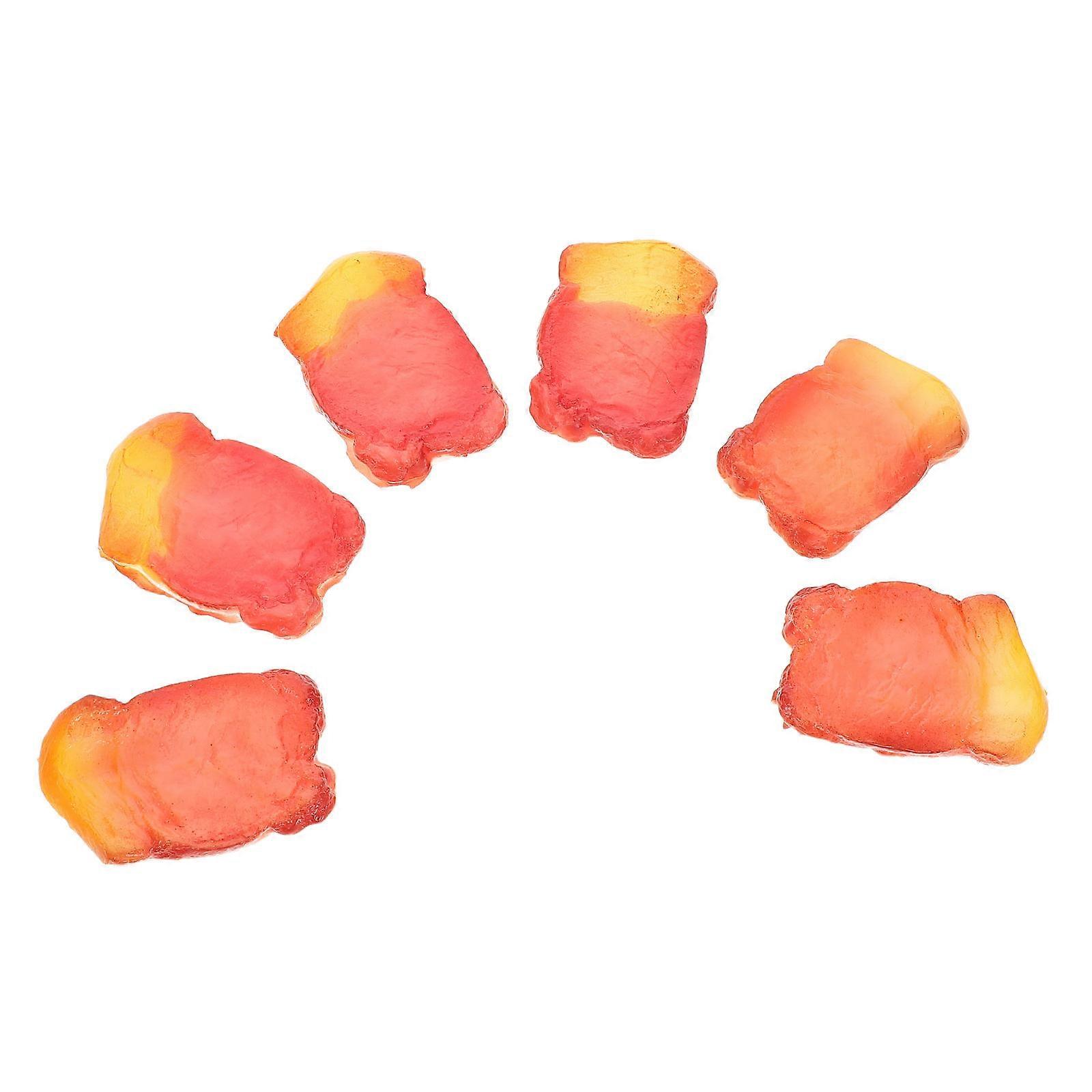 Faux Food Decor Simulation Meat Model for Photography 6Pcs