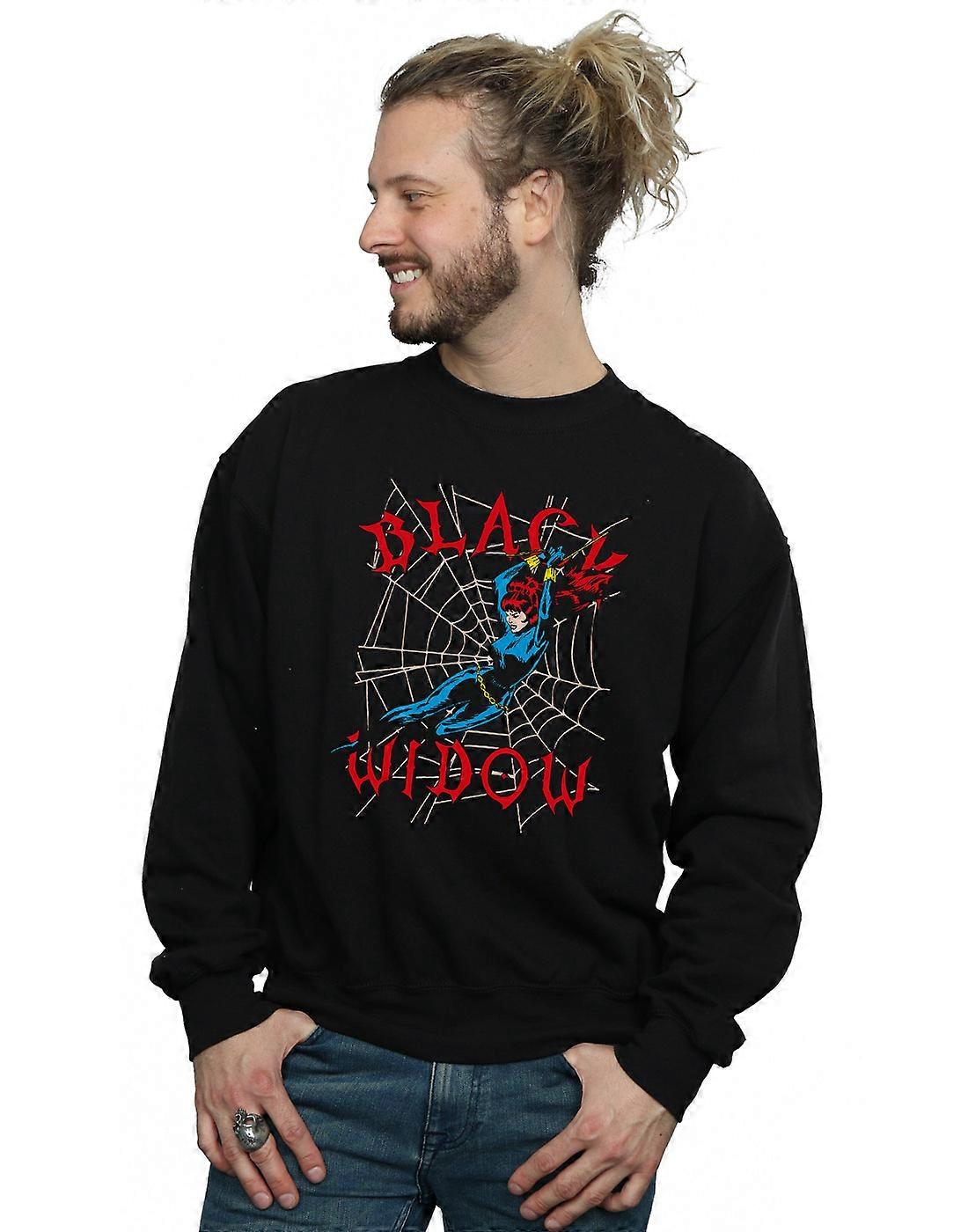 Marvel Men's Black Widow Web Sweatshirt