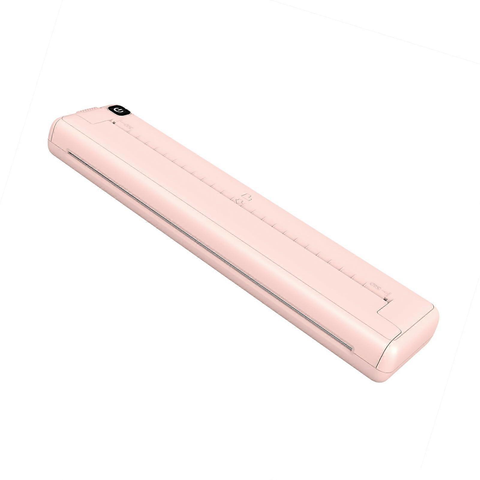 Portable Thermal Printer Bluetooth Wireless for Study and Office Resolution Pink Rechargeable