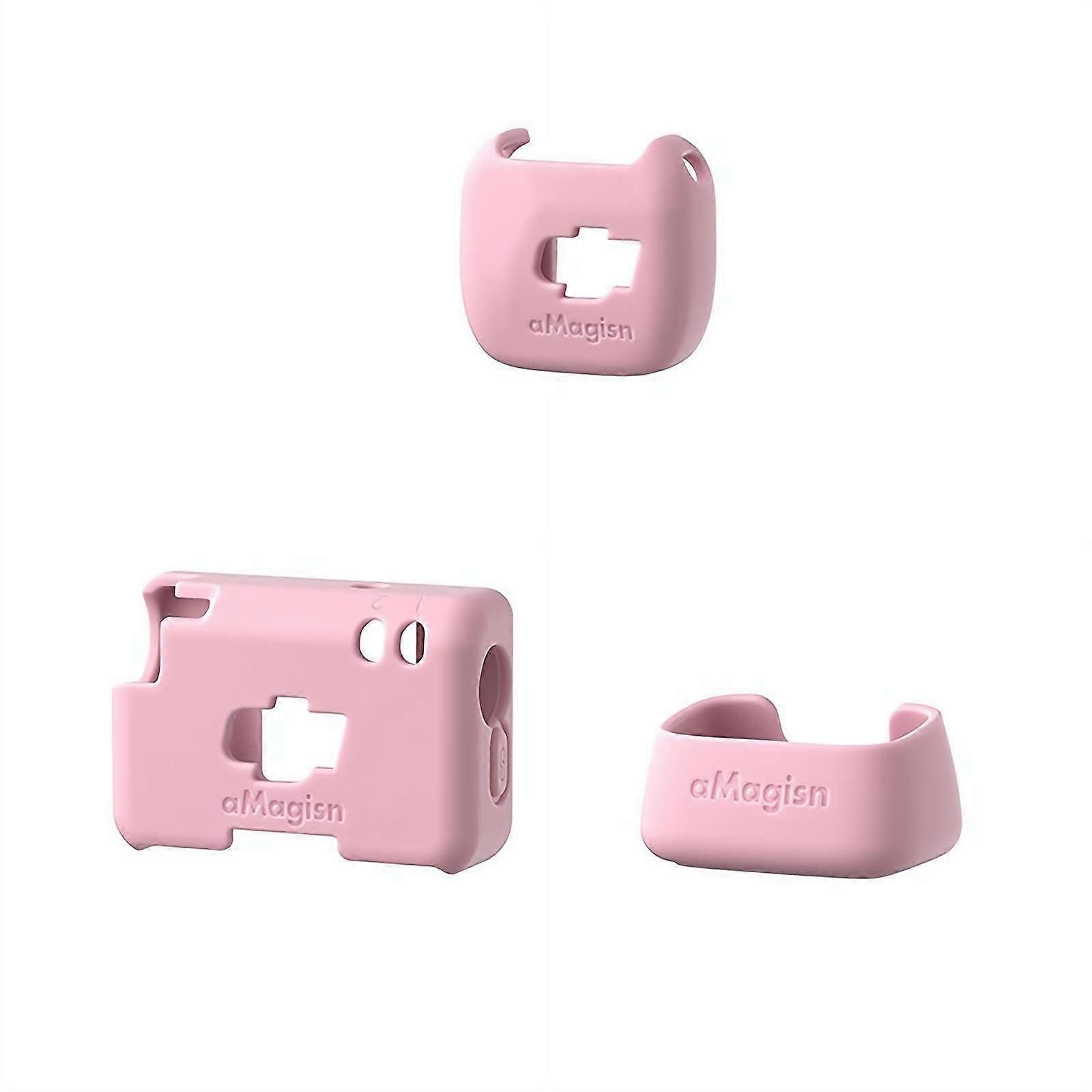 Silicone Full Body Protective Case with Precision Cutouts AntiScratch Pink for DJI MIC Mini