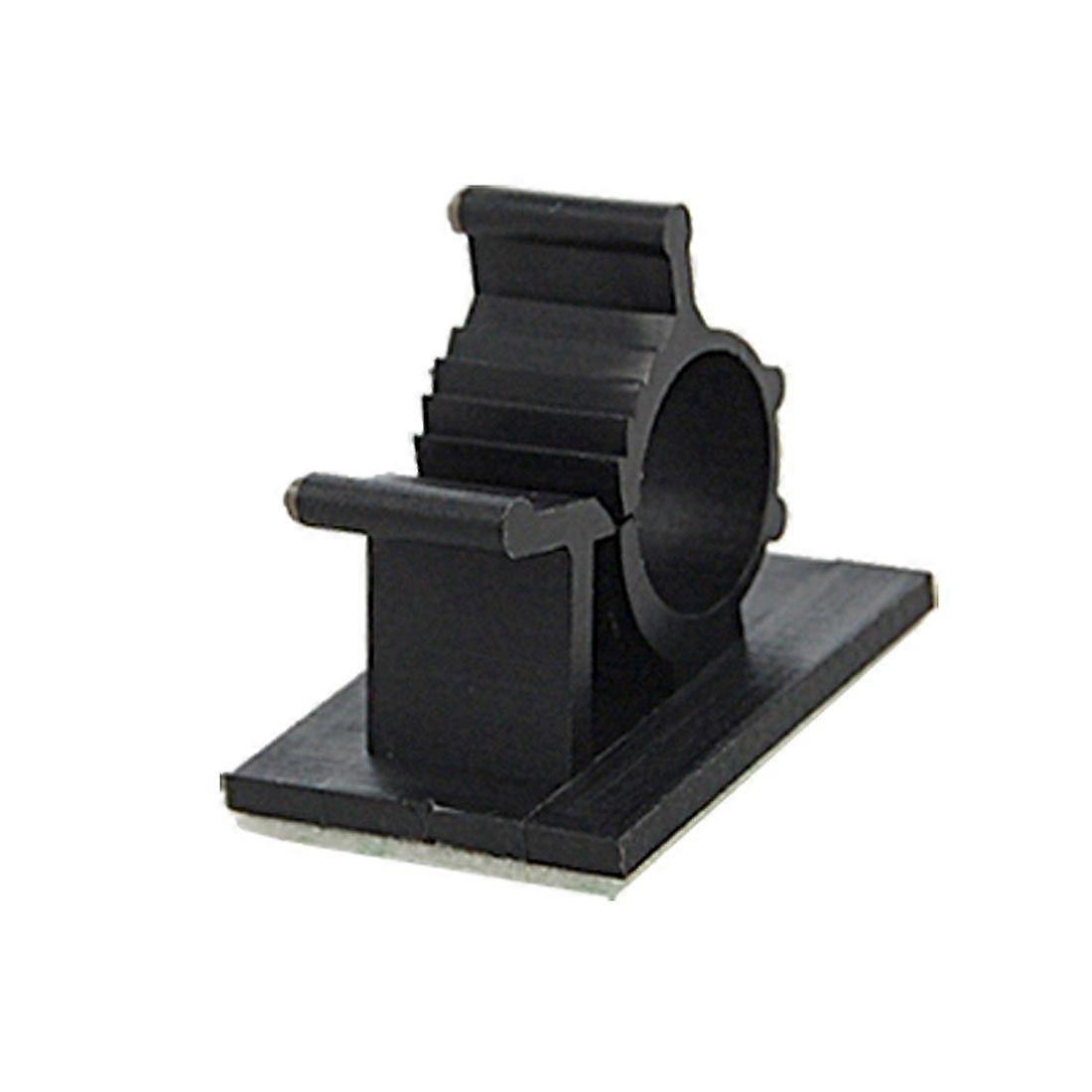 25 Pcs Black Adhesive Cable Clips Adjustable Nylon Cable Clamps for Wire Management