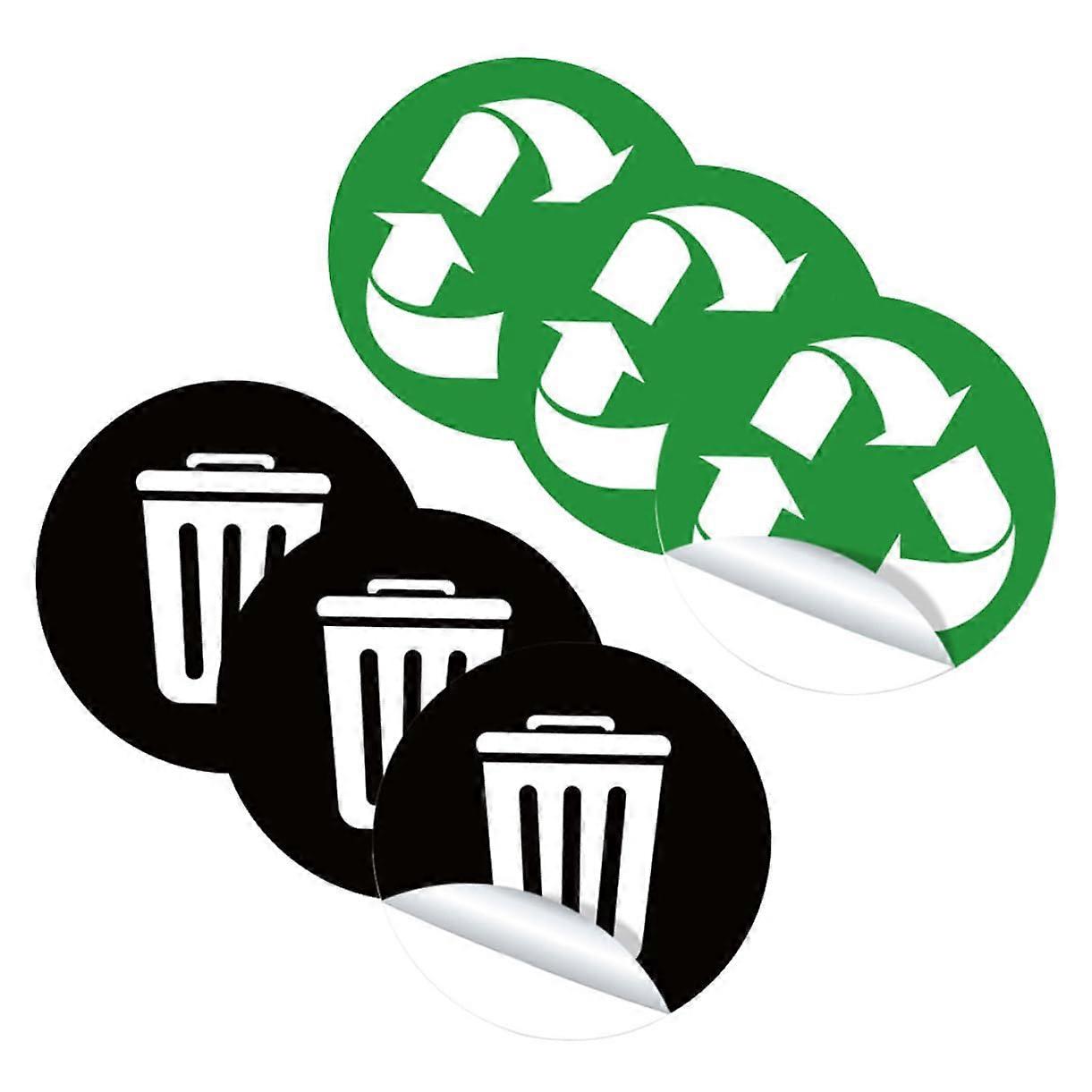 Trash Can Stickers Waterproof SelfAdhesive Garbage Sorting Labels for Home Kitchen Office