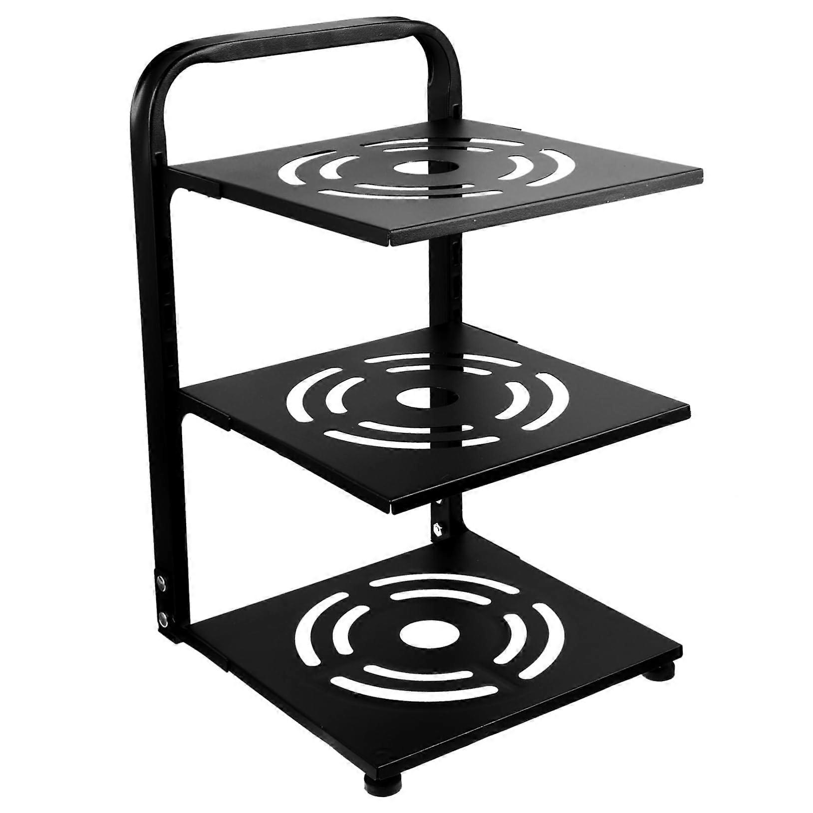 Adjustable Pan Organizer Rack with MultiTier Design for Kitchen Pot and Bakeware Storage
