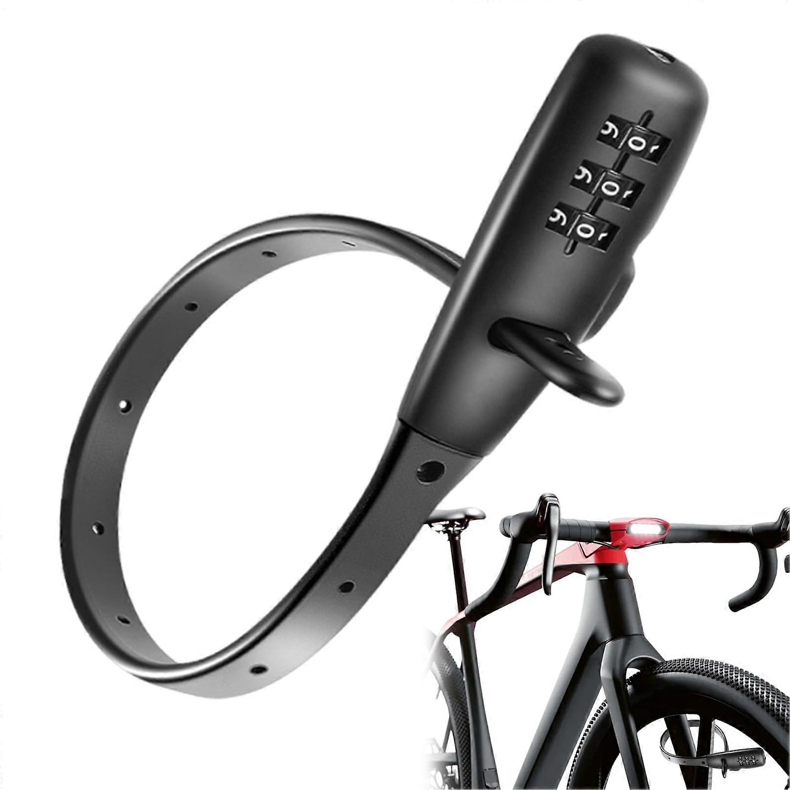 Zip Tie Lock with Keyless Combination, Adjustable AntiTheft Cable for Doors, Bikes, Scooters