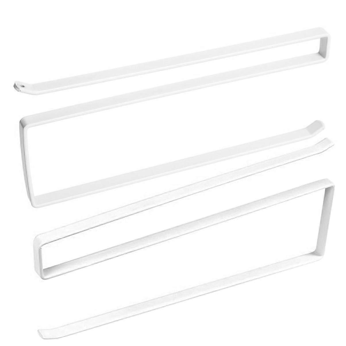 2Pcs Under Cabinet Paper Towel Holder Durable Iron Rack SpaceSaving Organizer for Kitchen Bathroom