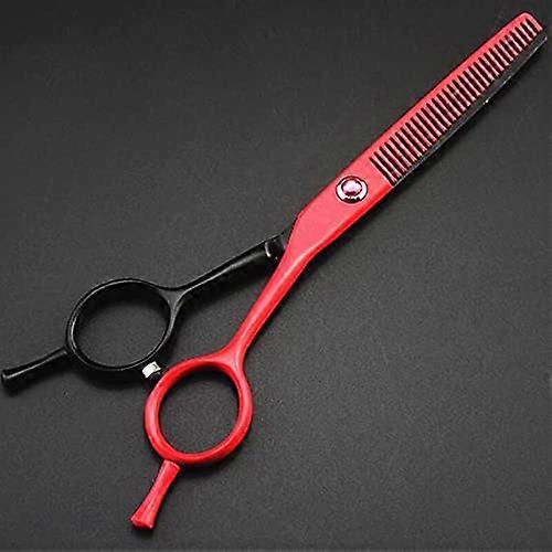 Tesoura de corte de cabelo profissional japonesa de aço de 5,5 polegadas com cabo ergonômico verde.