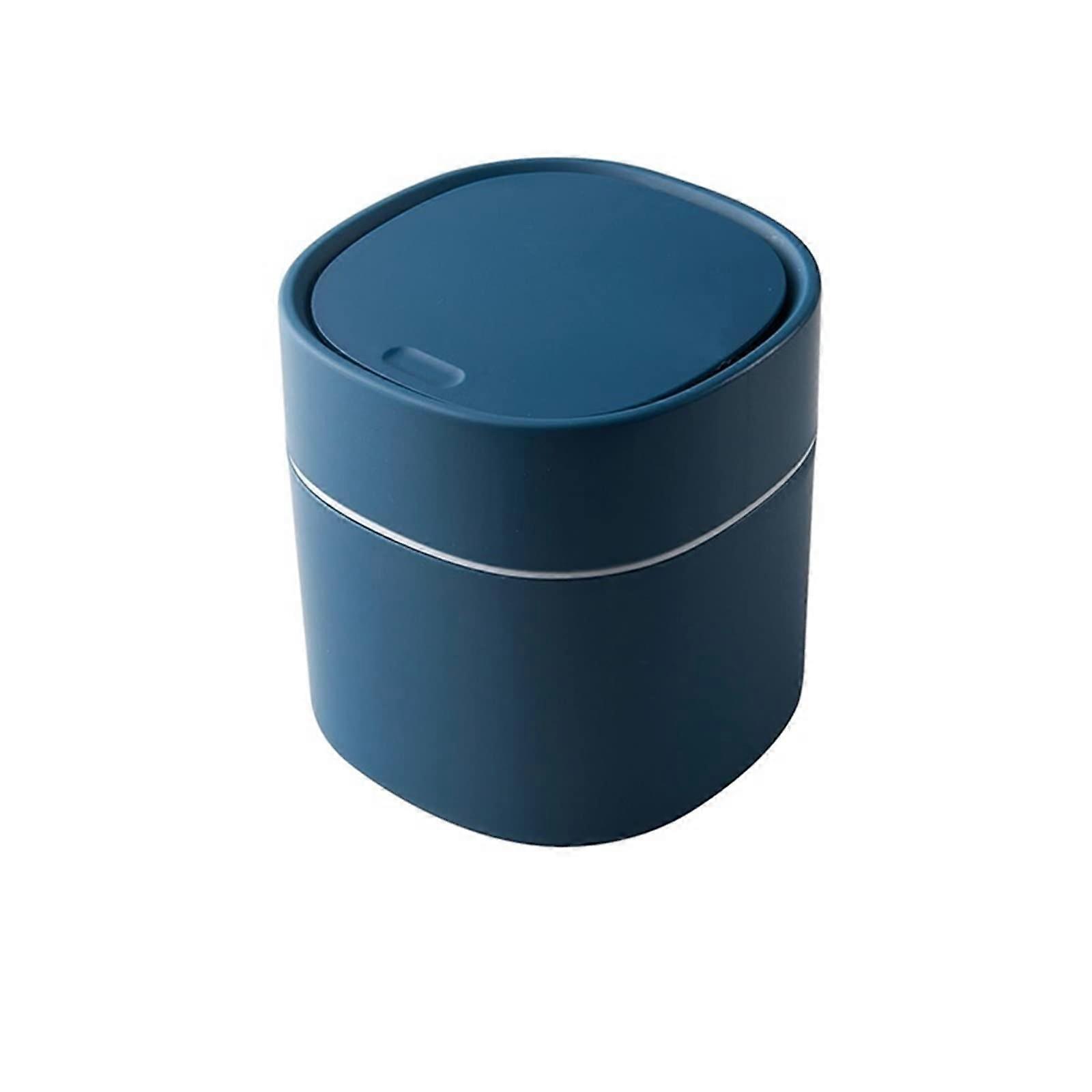 Mini Trash Can with Easy Push Lid, Compact SpaceSaving Design for Desk Office and Tight Areas