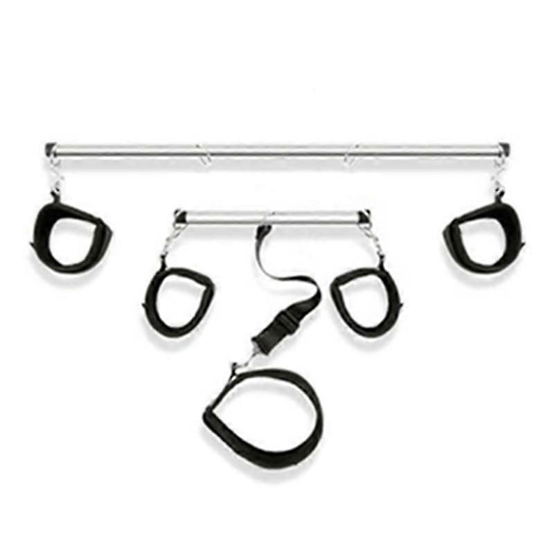 Adjustable Black Steel Spreader Bar with Durable Construction and Secure Locking Mechanism