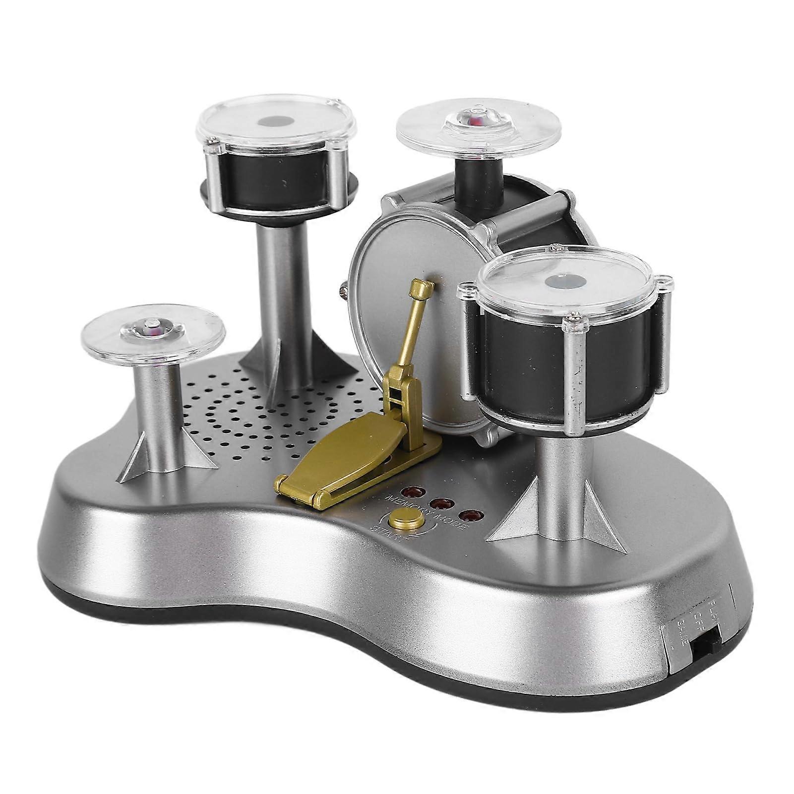 Finger Drum Set with Realistic Drum Sounds, Compact Desktop Electronic Drum Kit for Music Practice