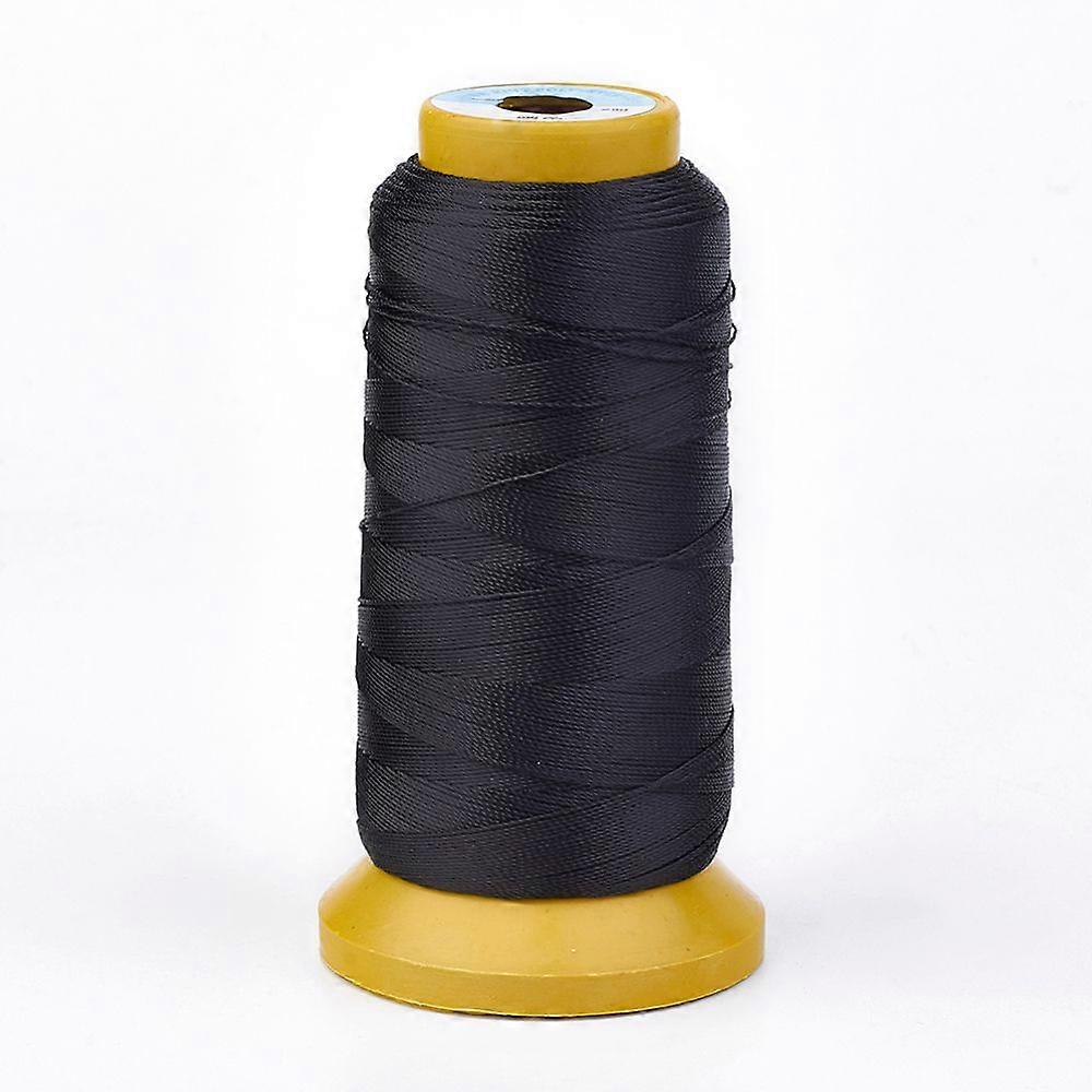 Polyester Thread for Woven Jewelry Making Black 1mm 230m/roll
