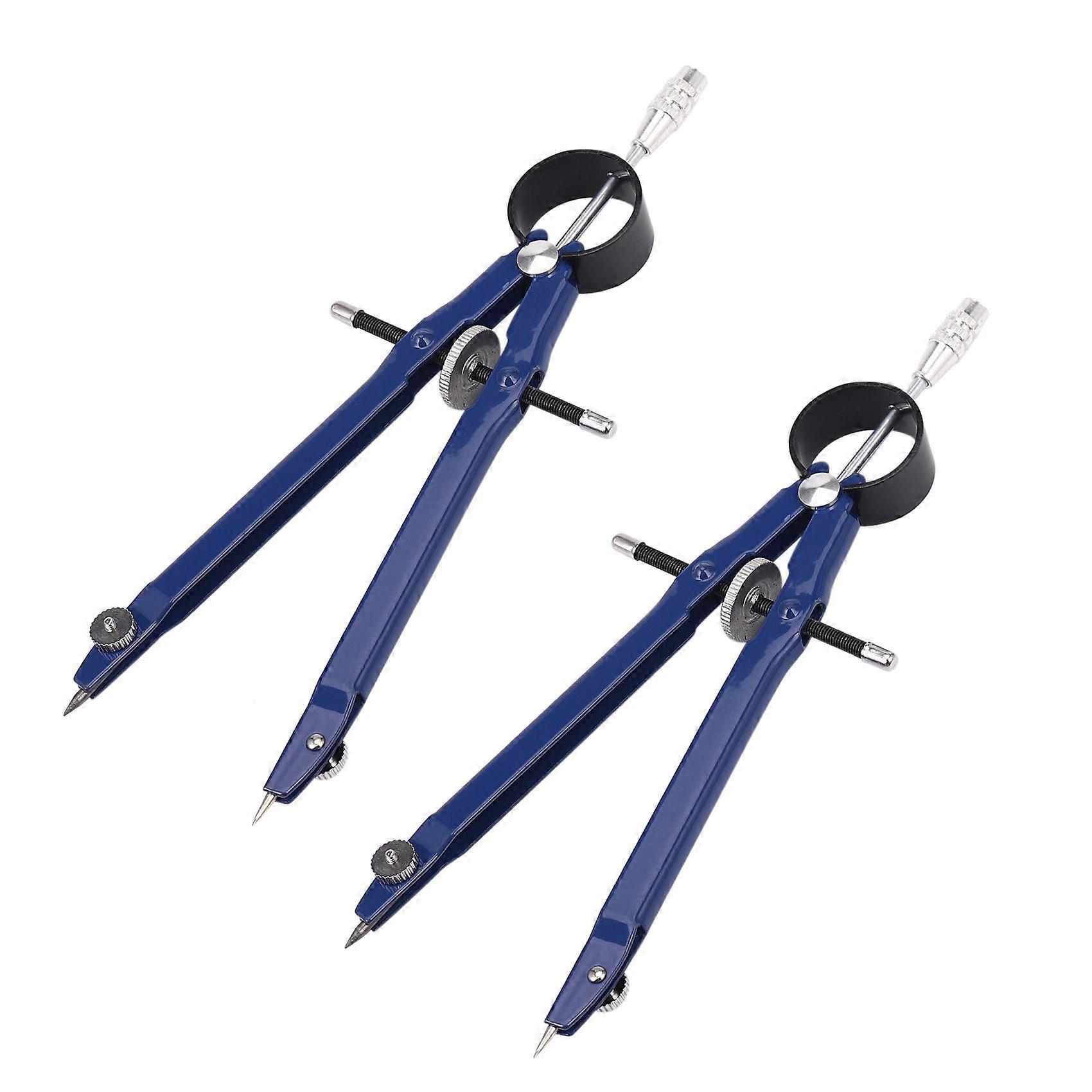 4 Pack Drafting Compass with Lock Math Bow Compass Drawing Metal Compass with Wheel Geometry Compass Bow Divider Compass