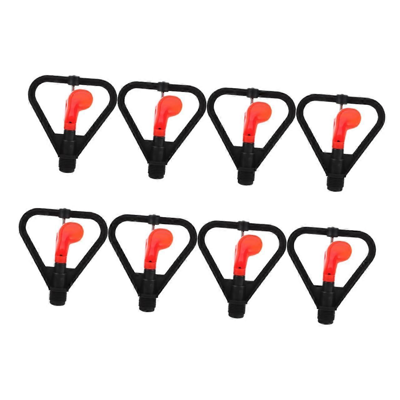 8pcs Automatic Rotating Garden Sprinkler Set for Even Coverage and WaterSaving Lawn Irrigation