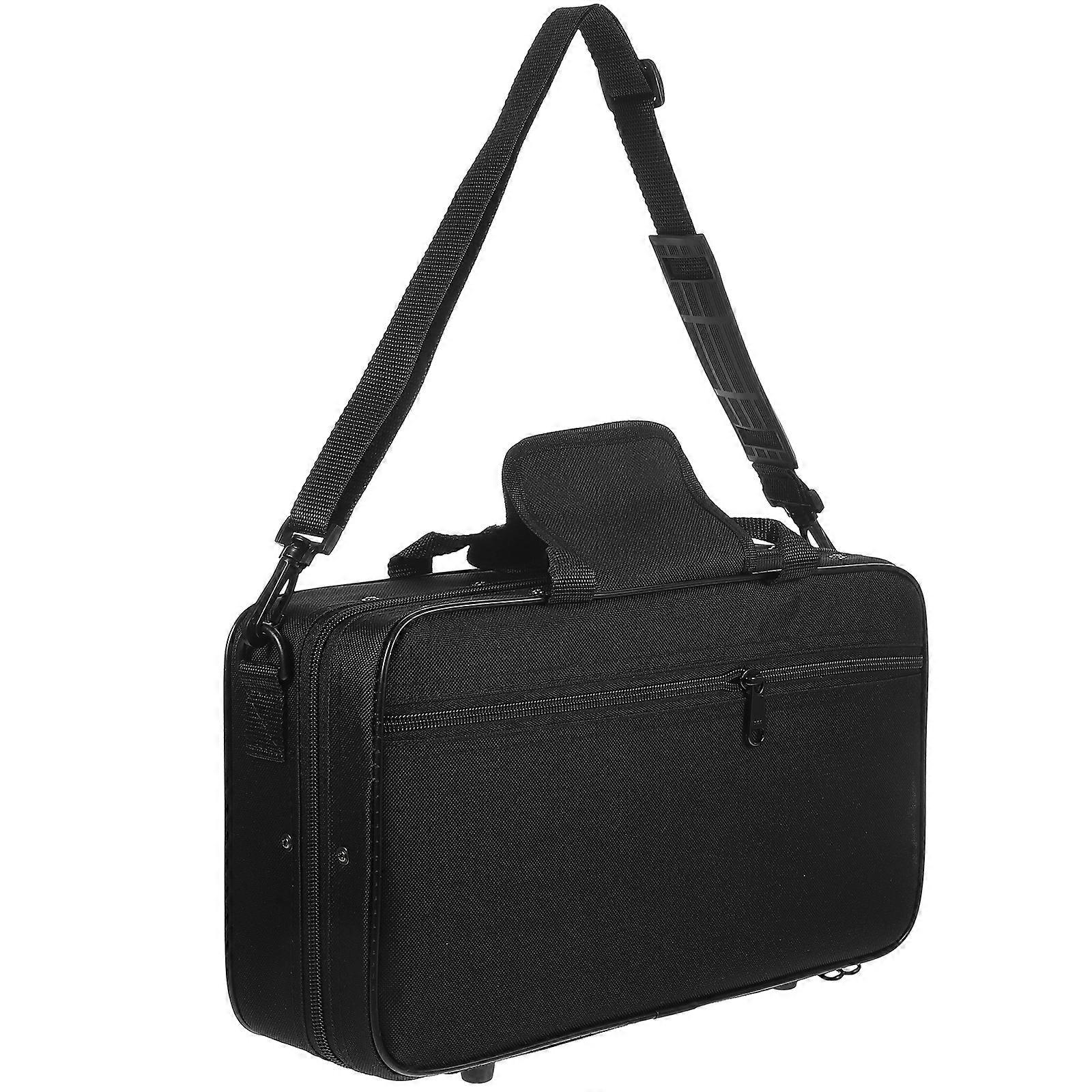 Black Clarinet Carrying Bag Oxford Cloth for Secure Storage