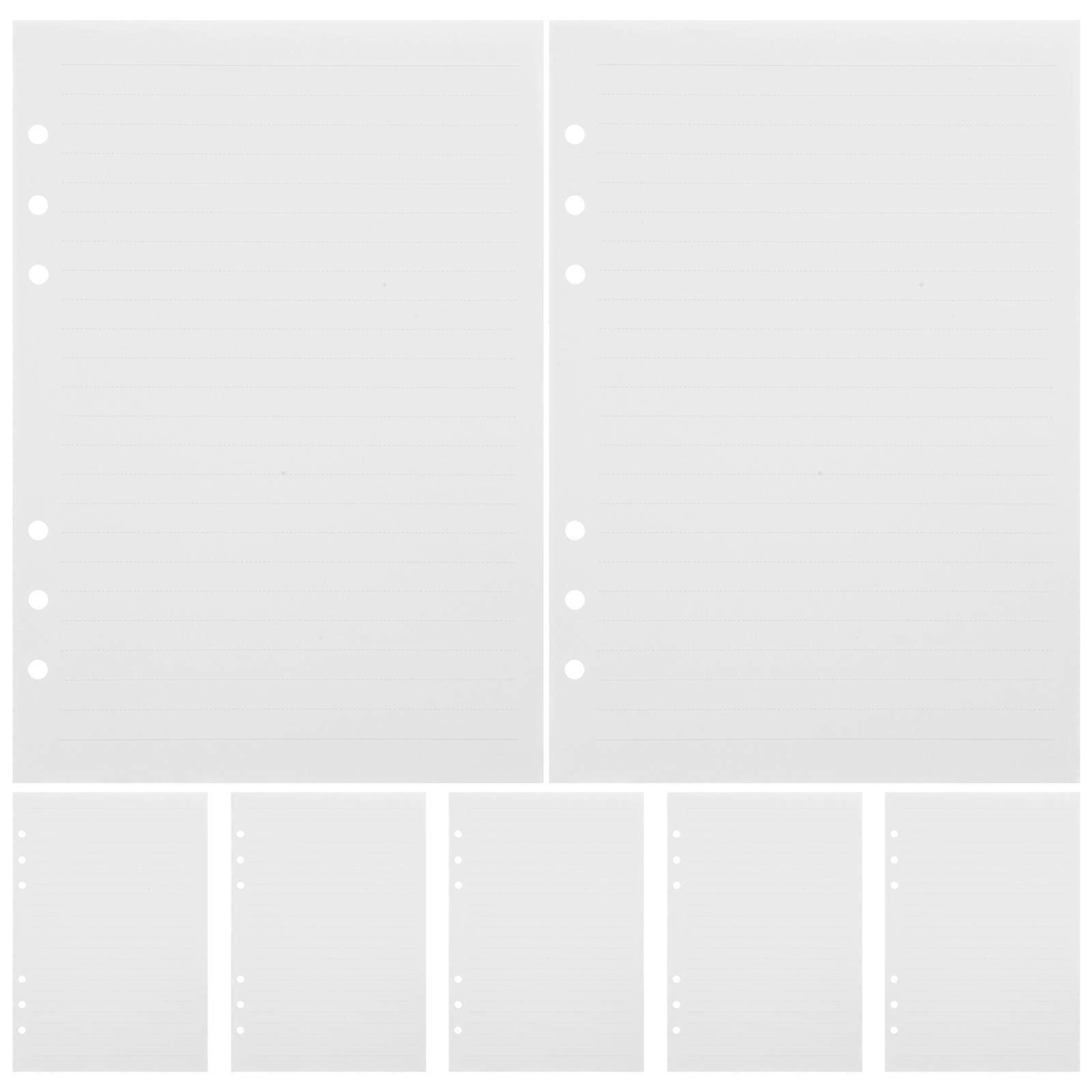 Loose Leaf Paper Planner Refill for Notebook 400 Sheets A5 White Material