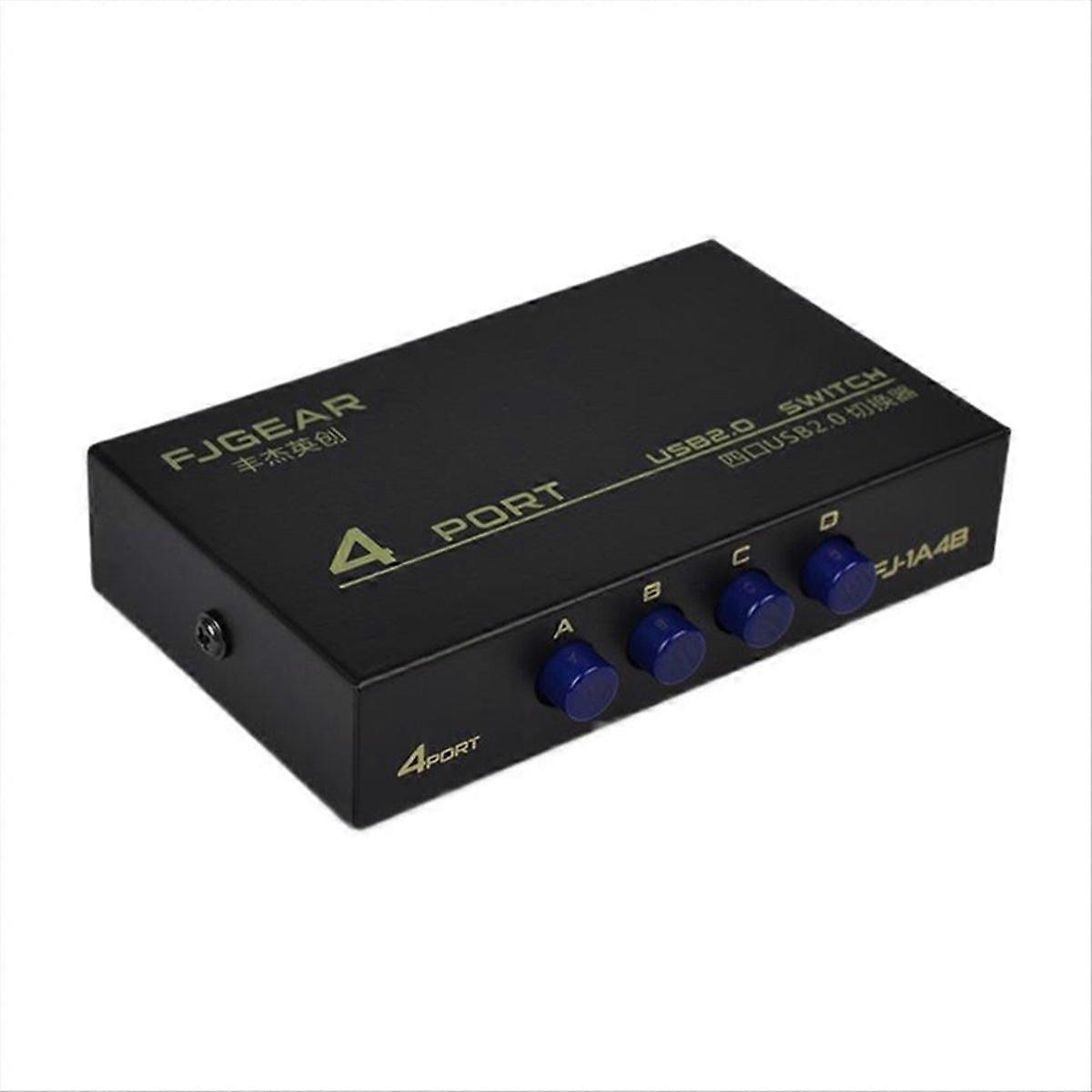  USB 4 Portas Compartilhar Switch Switcher Selector Box Hub