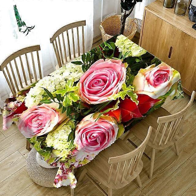 Tablecloth Style 1526 Anti-Stain Waterproof Rectangular Kitchen Dining Table Home Decoration