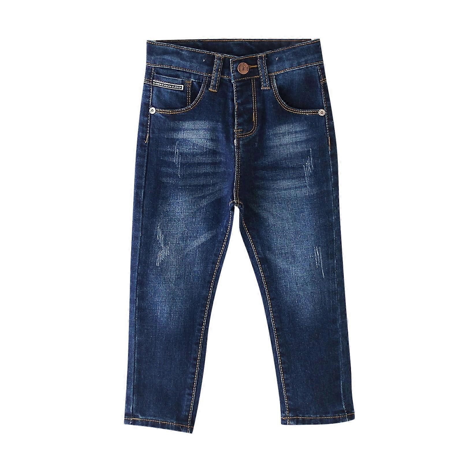 Boys' Basic Bootcut Jeans Casual Solid Full Length Pants Jeans