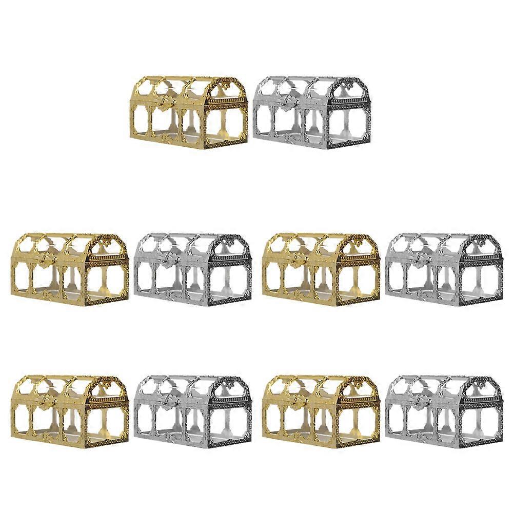 Container Silver Mini Treasure Box for Storage 20Pcs Pack