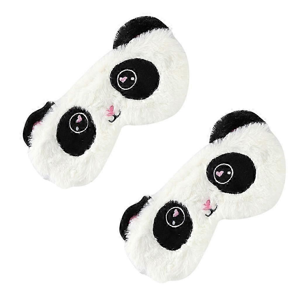 Plush Sleep Eye Masks | 2Pcs Soft Plush Material