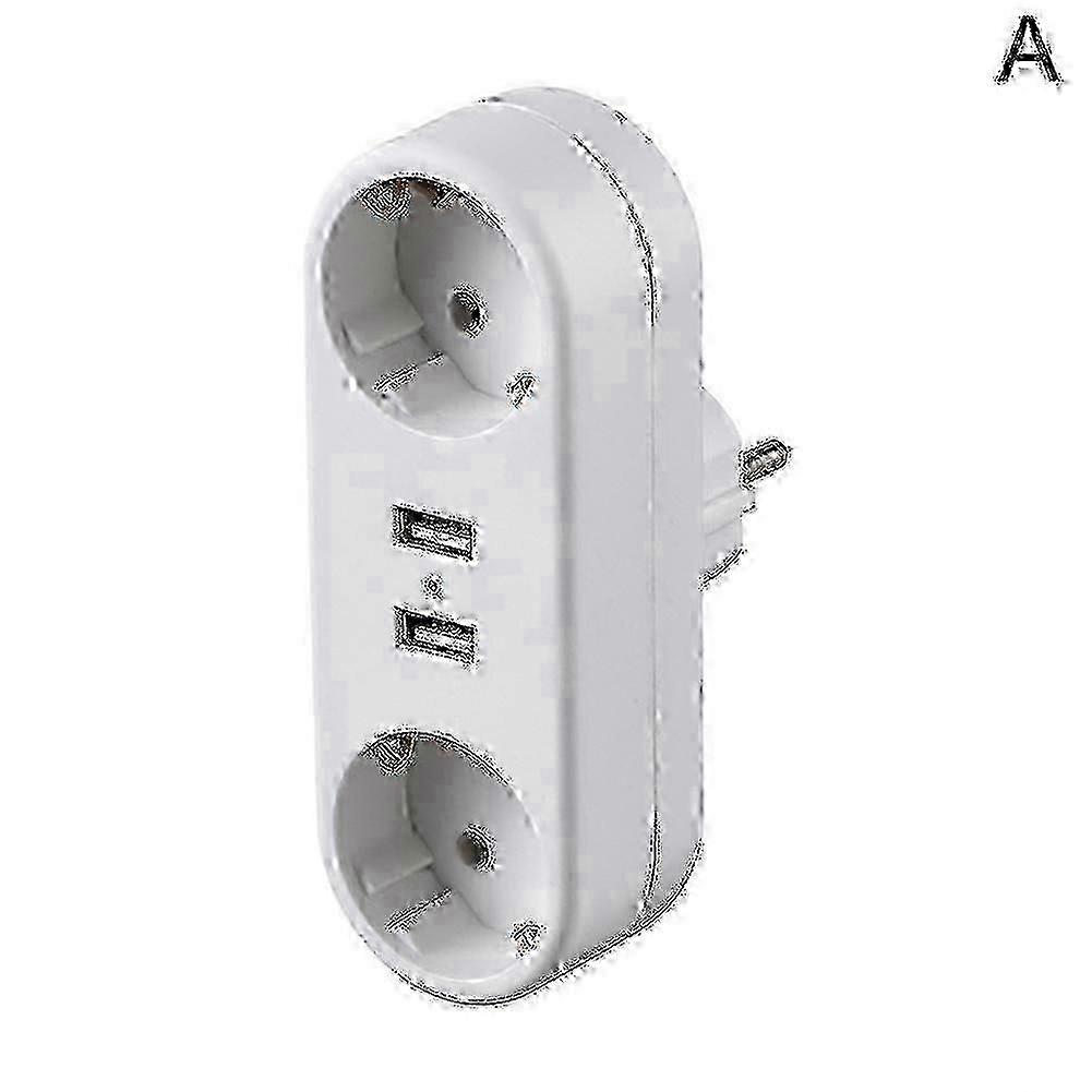 EU Ground Wall Socket Adapter Plug Extension Power Outlet Converter 3500W