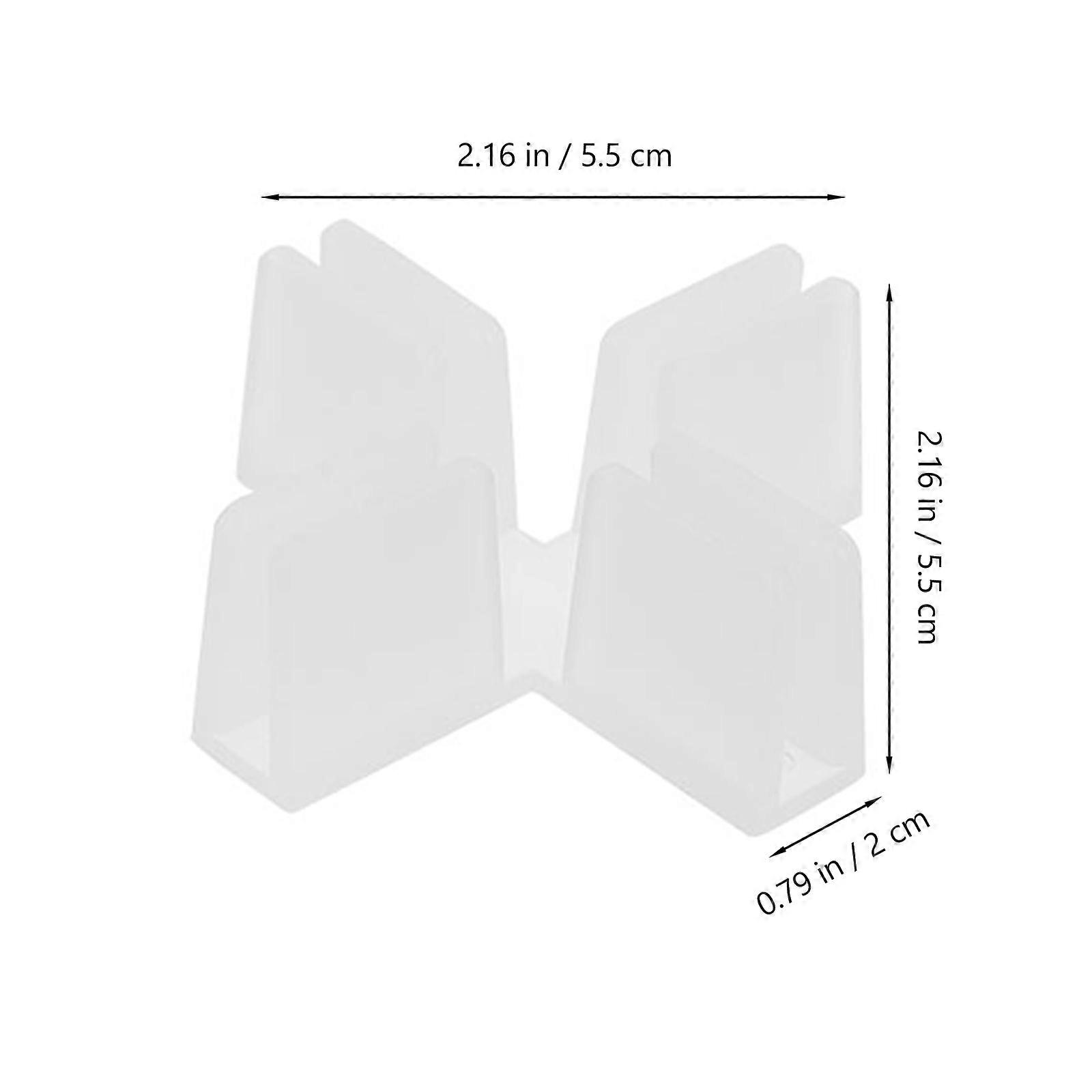 Cross Shape Plastic Clamp for Fixing 10Pcs Practical Fixed Clamps Desktop Divider