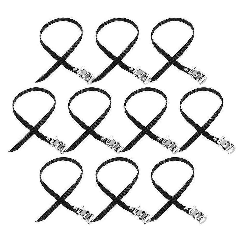 Bike Pedal Straps Universal Replacement Adjustable Toe Clips 50Pcs Pack