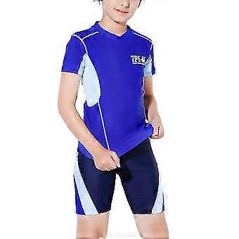 Boys Two Piece Set Dive Sunsuit Rash Guard Kids Shirt + Shorts