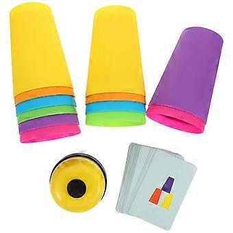 Quick Hand Stacking Cup Toy Set for Educational Reaction Training 1Set