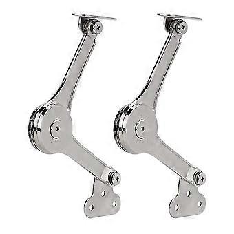 Lot de 2 charnières de support de couvercle robustes, fermeture douce et pliable, pour maintenir le couvercle ouvert pour armoire