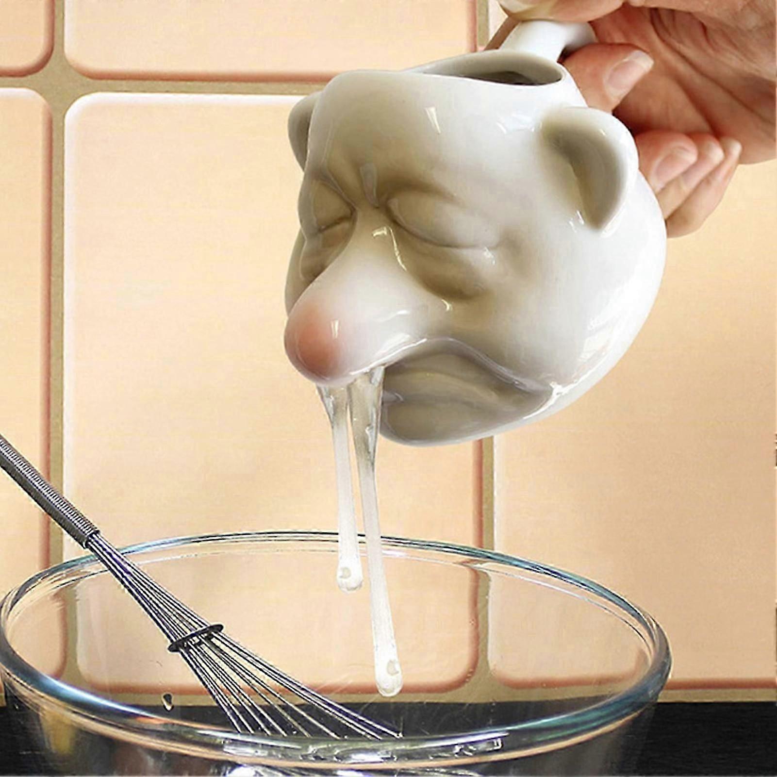 Runny Nose Style Egg Separator Practical Ceramic Yolk Separating Egg Divider Baking Assistant KAESI