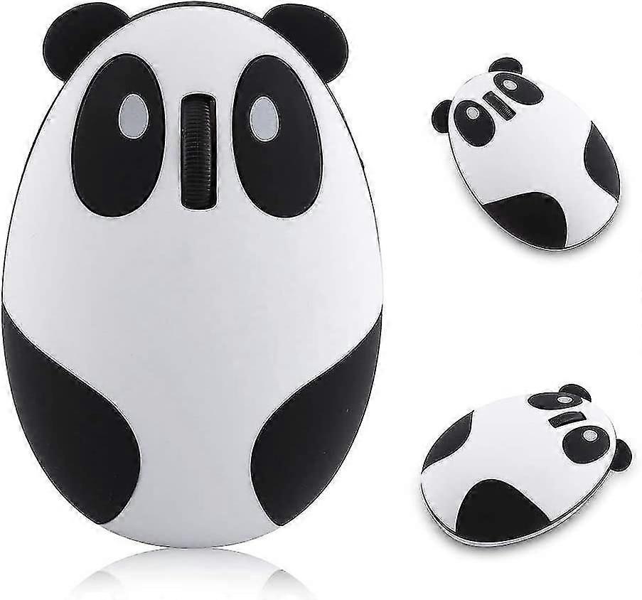 Slim Wireless Mouse Bluetooth Panda Mouse, Less Noise Wireless Mouse For Pc, Laptop, Computer (panda)