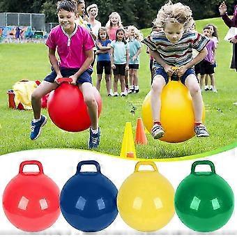 ZYXWVU Fun Gifts - Large Red Hippity Hoppity Hop Ball, Sit-on Bouncy Ball with Handle, Exercise Space Hopper Toy for Kids 7+ Years, Cyber&amp;Mondayo