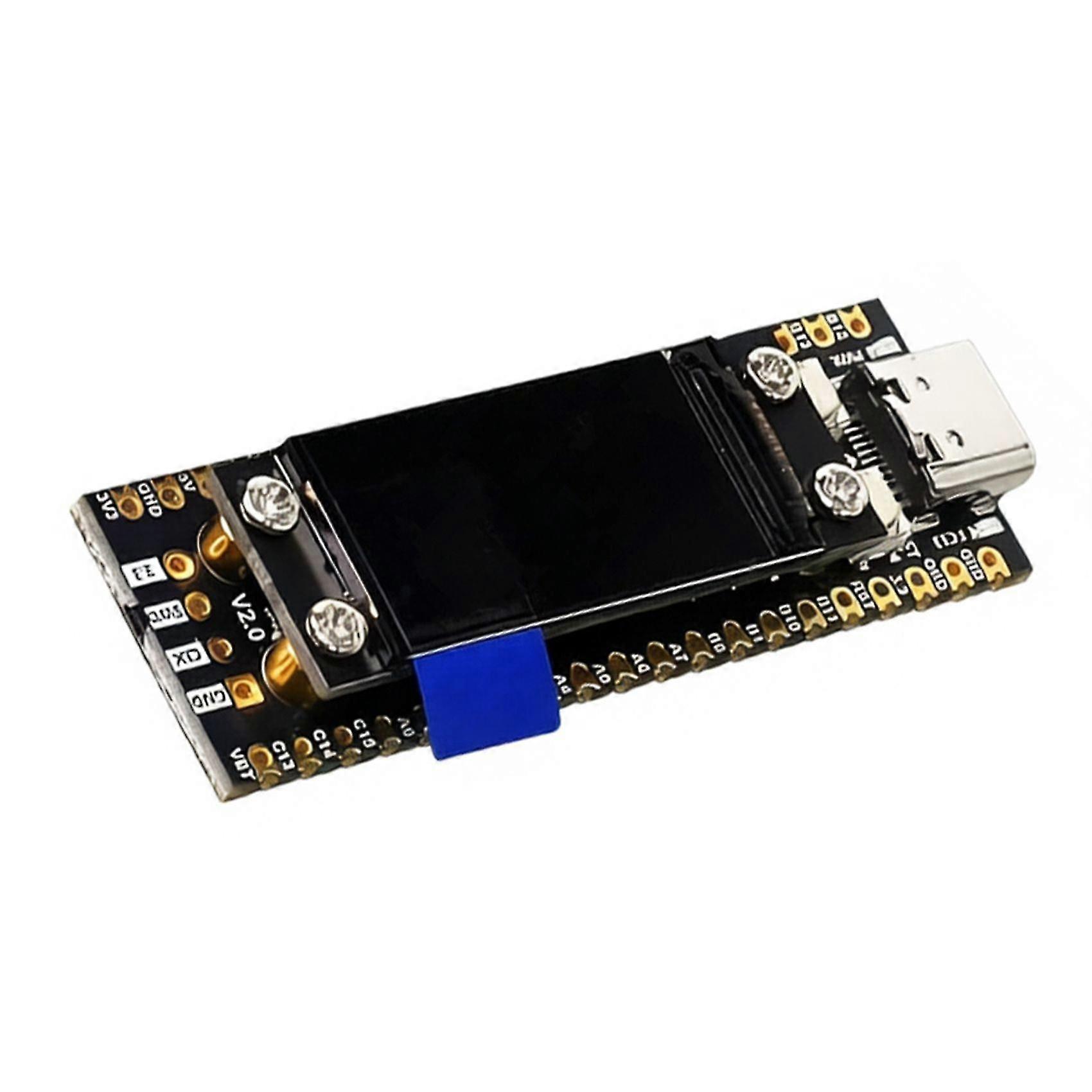 STM32F103C8T6 Development Board with 0.96" LCD Display, Integrated Visual Debugging Board for Embedded GUI, IoT Projects AH