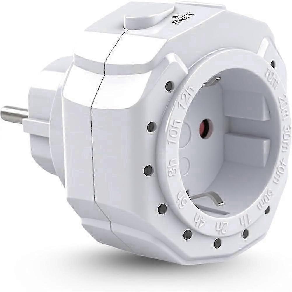 12 Time Ranges with 2 Buttons Timer Switch Socket LED Display, Countdown Status for Lighting and Ho  J2