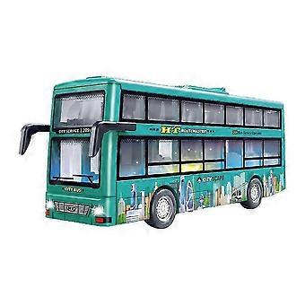 2026 season Double Decker Bus Toy - Sound Light Inertial Bus Model - Openable Doors