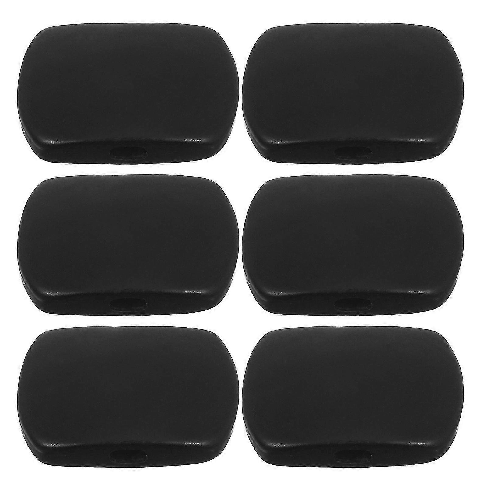 Ebony Guitar Tuning Peg Buttons compatible with Accurate Tuning 6Pcs Square Shape Knobs