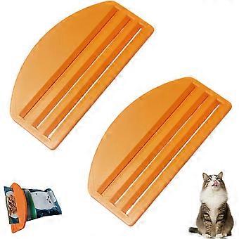 RUIYUE 2PCS Cat Food Pouch Squeezer, 3D Printed Cat Food Pouch Squeeze Tool, Squeeze Tool for Pet Treats Pouch, Liquid Snack Squeeze To/ol, Safe